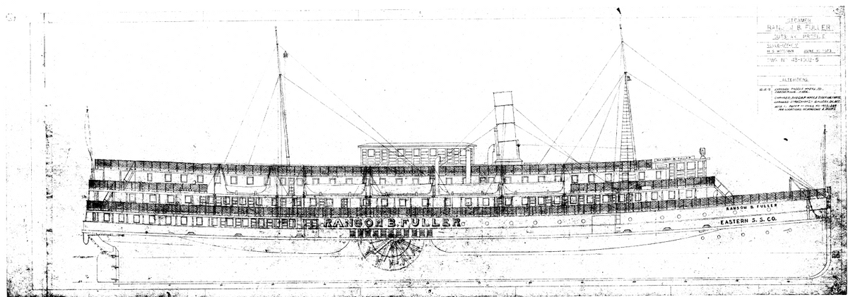 Sidewheel Passenger Steamer Ransom B. Fuller – Maine Maritime Museum