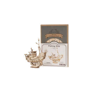 3D Wooden Puzzle: Fishing Ship