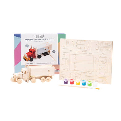 3D Puzzle Paint Kit: Truck