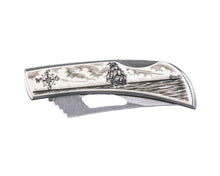 Scrimshaw Style Pocket Knife
