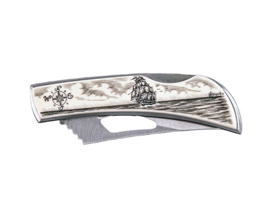 Scrimshaw Style Pocket Knife