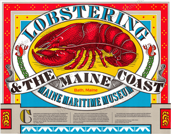 Lobstering & The Maine Coast Print