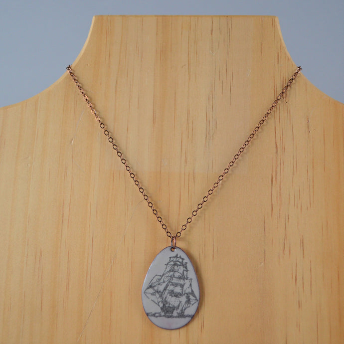 Snow Squall Pendant Necklace