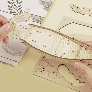 3D Wooden Puzzle: Fishing Ship