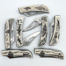 Scrimshaw Style Pocket Knife