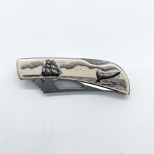 Scrimshaw Style Pocket Knife
