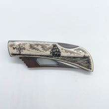 Scrimshaw Style Pocket Knife