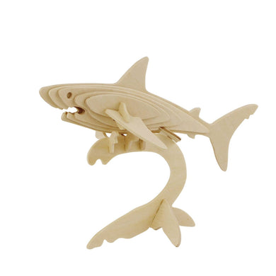 3D Wooden Puzzle: Shark