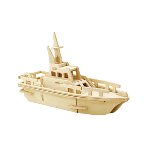 3D Wooden Puzzle: Yacht