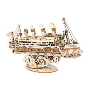 3D Wooden Puzzle: Cruise Ship