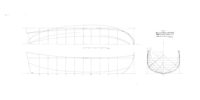 Illustrious President lines drawing