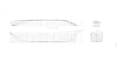 Ship Charmer lines drawing