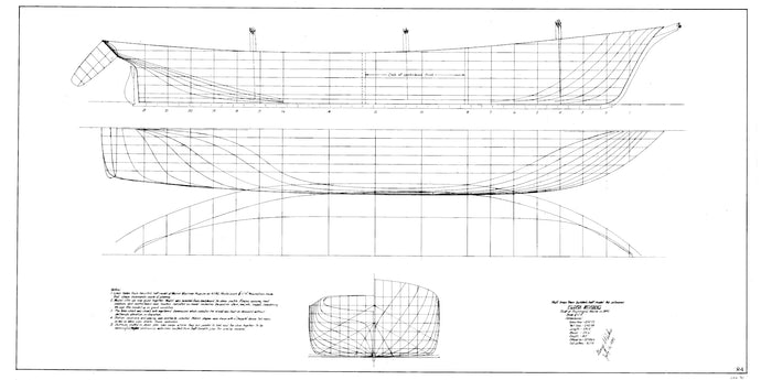 Flora Morang lines drawing by George Parker