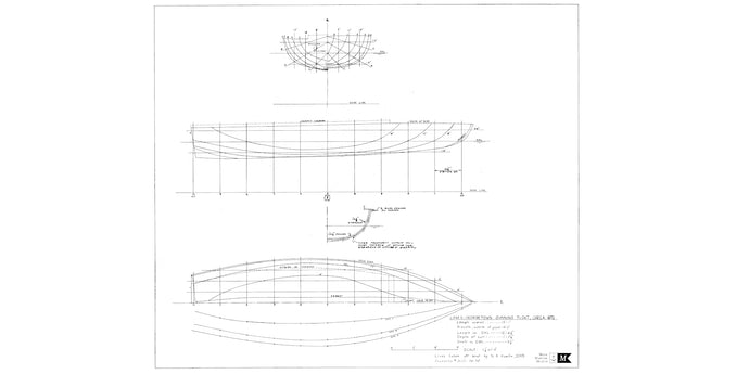 Georgetown gunning float lines drawing