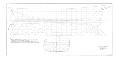 Henry H. Fiske lines drawing by George Parker