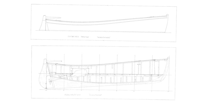 Hampton boat Kingfisher profile and construction drawing