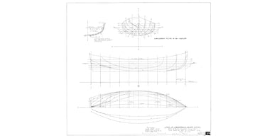Lincolnville salmon wherry lines drawing