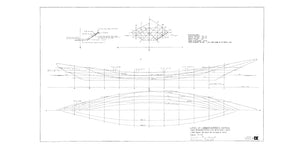 Lumberman's bateau lines drawing