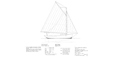 Muscongus Bay sloop Ranger sail plan