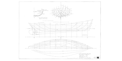 Ogunquit dory June lines drawing