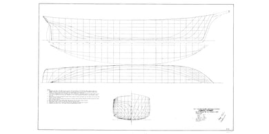 Edward Stewart lines drawing by George Parker