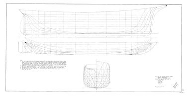 Fanny Skolfield lines drawing by George Parker