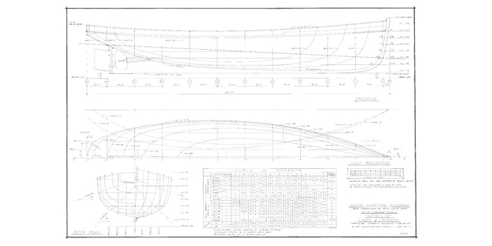 Satellite lobster smack lines drawing