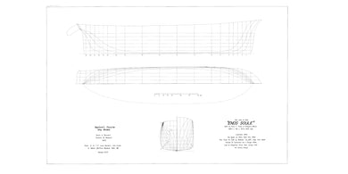 Enos Soule lines drawing