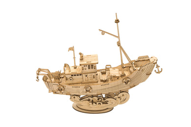 3D Wooden Puzzle: Fishing Ship